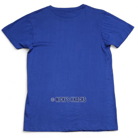 Quiksilver Instant History Logo Graphic Blue Short Sleeve T-Shirt Size S - Picture 4 of 6